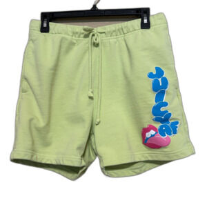 Poppi Soda Merch Sweatshorts Shorts Size Medium Neon Green Juicy AF Limited Ed